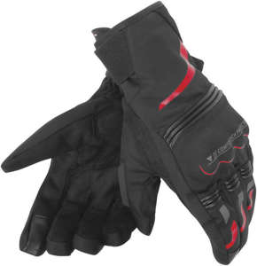 Dainese Tempest D-Dry Gloves Black/Red XL - Waterproof Motorcycle Gloves