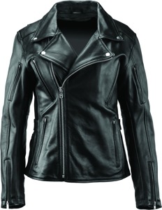 Ironclad Classic Leather Jacket Black Womens - 3XL