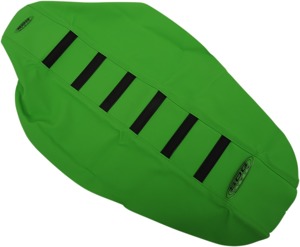 6-Rib Water Resistant Seat Cover Green/Black - For Kawasaki KX250F KX450F