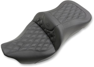 Extended-Reach Road Sofa LS 2-Up Seat Black Gel - For Harley Touring