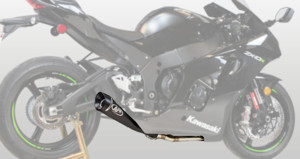 GP19 Black Titanium Full Exhaust System - For 21-24 Kawasaki ZX10R