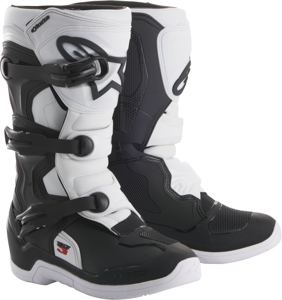 Youth Tech 3S MX Boots Black/White US Y-08