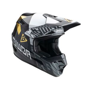 Answer AR3 Ronin Helmet Black/White/Gold - Medium