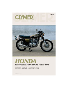 Shop Repair & Service Manual - Soft Cover - For 1971-1978 Honda CB350 - CB550 SOHC Fours