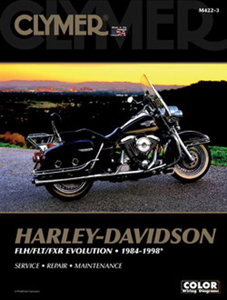 Shop Repair & Service Manual - Soft Cover - For 1984-1998 Harley Davidson FLH, FLT & FXR Evolution