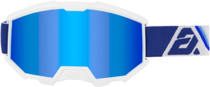 Answer Apex 3 Goggles Blue/White - Adult - High-quality mirrored lens goggles