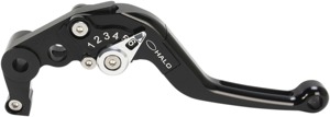 Halo Adjustable Folding Brake Lever - Black - For 07-20 Honda CBR RR