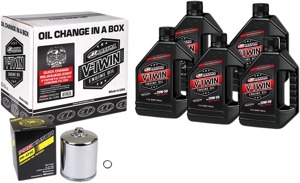 V-Twin Oil Change Kit Synthetic w/ Chrome Filter Milwaukee-Eight