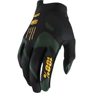 100% iTrack Men's Gloves Medium Black