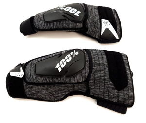 100% Fortis Elbow Guards Gray/Black Lg/Xl