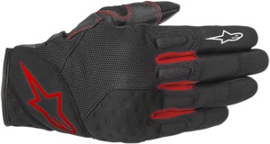 Crossland Motorcycle Gloves Black/Red 3X-Large