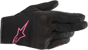 Women's S-Max Drystar Street Riding Gloves Black/Pink Medium