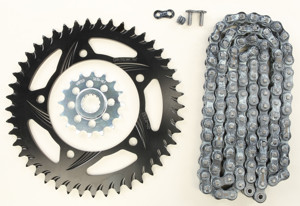 V3 Chain & Sprocket Kit Black RX Chain 520 16/45 Hardcoat Aluminum - For 07-08 Suzuki GSX-R1000