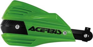 X-Factor Handguards - Green - w/ Universal Bar Mount Kit