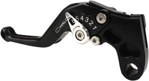 Halo Aluminum Adjustable Folding Clutch Lever - Black - For 2019 Kawasaki ZX6R