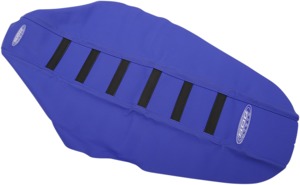 6-Rib Water Resistant Seat Cover Blue/Black - For 02-18 Yamaha WR YZ