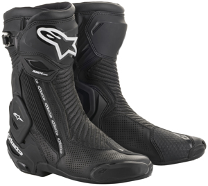 SMX Plus V2 Vented Boots Black Size 48 For Motorcycle Riders - Vented boots, size 48, motorcycle use