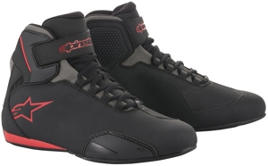 Alpinestars Sektor Shoe Black/Gray/Red Size 9.5 - Universal fit for casual riding