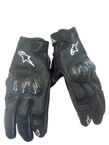 SMX-1 Air V2 Motorcycle Gloves, Black, Medium - Medium (M): 7 - 8 inches