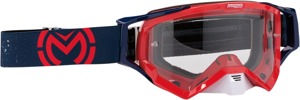 XCR Red / Navy / Dark Blue Galaxy Goggles - Clear Lens