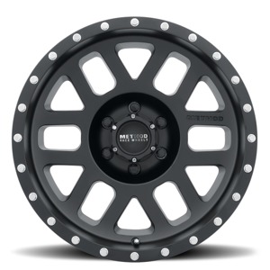 MR306 Mesh 17x8.5 0mm Offset 6x5.5 108mm CB Matte Black Wheel