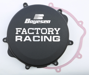 Black Factory Racing Clutch Cover - For 96-08 Suzuki RM250