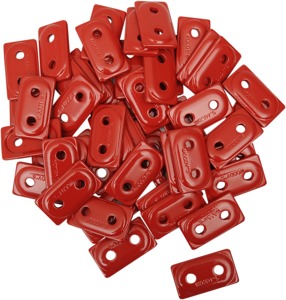 Double Digger Support Plates - Dger Suprt Plts Dbl 48Pk Red