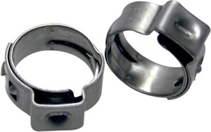 Stepless Hose Clamps For 7.8-9.5mm (0.31-0.37") OD Hoses - 10 Pack