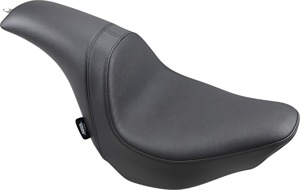 Predator Smooth Vinyl 2-Up Seat - Black - For 18-21 Harley FLFB