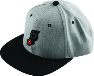 DragonFire Racing Hat Dfr Head Flatbill Gry/Blk