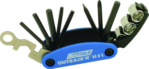 Outback'r H13 Folding Tool For Harleys - 3.5" Long Pocket Multi-Tool W/ Torx