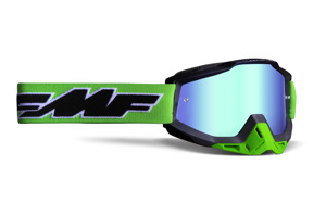 FMF PowerBomb Goggles Rocket Lime Green w/ Mirror Lens