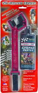 The Grunge Brush W/ Cleaner - For MC/ATV/Bicycle Chains & Sprockets