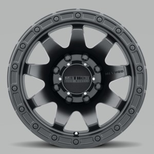 MR317 17x8.5 0mm Offset 8x170 130.81mm CB Matte Black Wheel