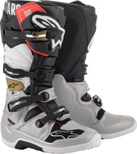 Tech 7 MX Boots Black/Silver/White/Gold US 08