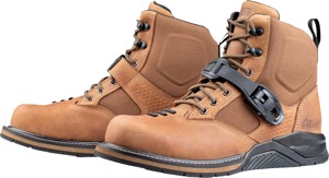 ICON Superduty6 Safety Toe Boots Brown US 8.5 - Street riding boots with safety toe