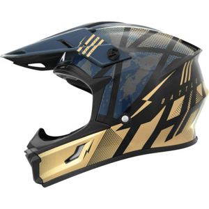 THH Helmets T710X Battle Blu/GldYouth Medium