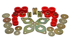 01-04 Toyota Pickup 2WD/4WD (Exc T-100/Tundra) Red Body Cab Mount Set