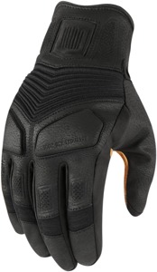 Icon 1000 Nightbreed Mid-Length Cuff Gloves - Black Men's Small