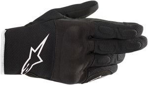 Women's S-Max Drystar Street Riding Gloves Black/White Small