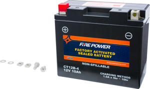 Factory Activated Sealed Battery - Replaces YT12B-4