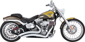 Big Radius PCX Full System Exhaust - Chrome - For 13-17 Harley Davidson Softail Breakout