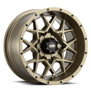 Hurricane Alloy Aluminum Wheels - Hurricane 14X7 4+3 4/137 Brnz