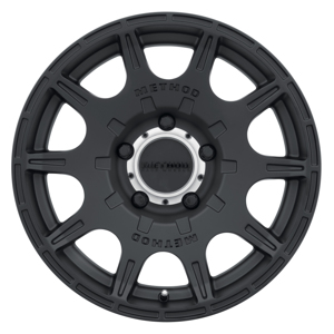 MR308 Roost 18x9 +18mm Offset 5x150 110.5mm CB Matte Black Wheel