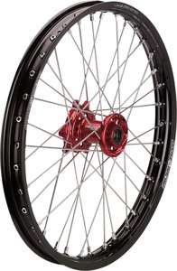 SX-1 Black Red 1.60x21 Complete Front Wheel - For 14-22 Honda CRF250 CRF450