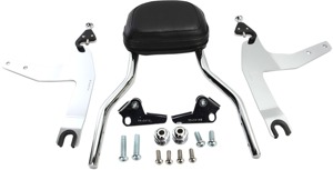 Cobra Detachable Backrest Round Chrome Fits Softail 2007-2017