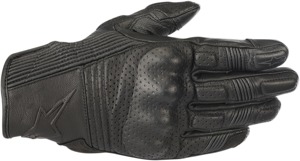 Mustang V2 Leather Motorcycle Gloves Black 2X-Large