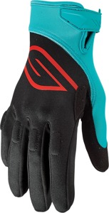 Circuit Perforated Watercraft Gloves - Black/Aqua Unisex Adult Large