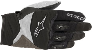 Women's Shore Street Riding Gloves Black/White X-Small