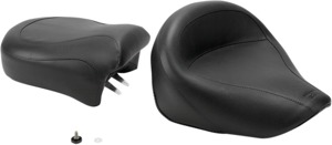 Touring Smooth Vinyl 2-Up Seat - Black - For 97-04 Suzuki VZ800 Marauder